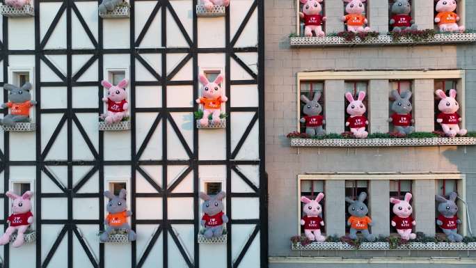 深圳世界之窗兔兔墙
