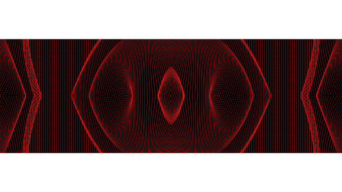【宽屏时尚背景】黑红抽象线条断点曲线图形