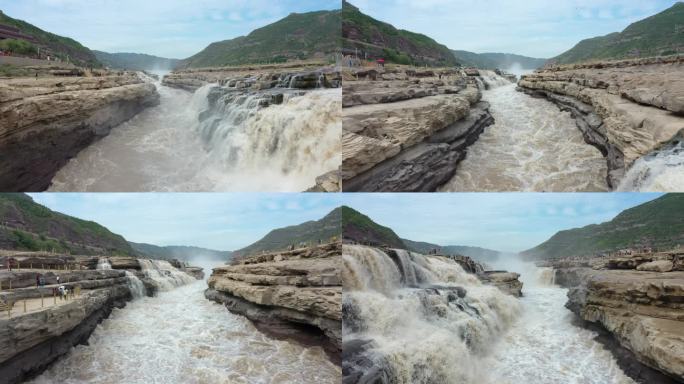 黄河黄河壶口瀑布江河山河河流奔腾河流长江