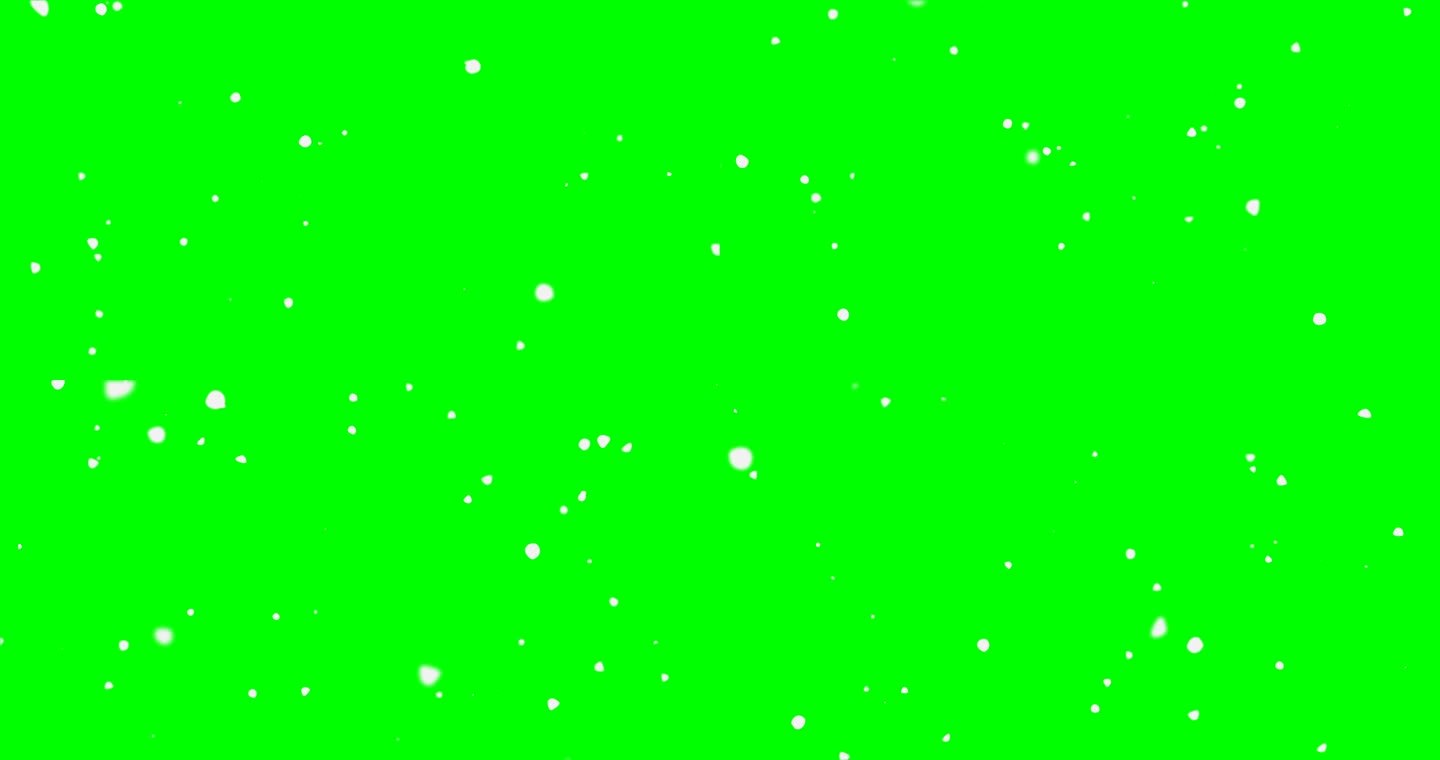 无光-雪花落下的彩色键可循环的冬季/圣诞节背景