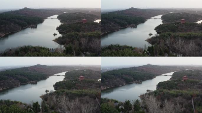 江苏新沂马陵山景区航拍