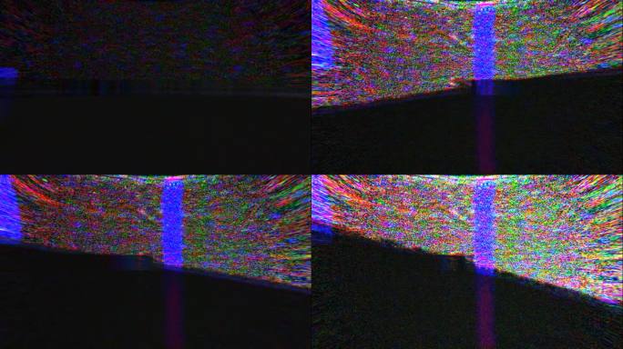 模拟电视屏幕VHS上的噪声
