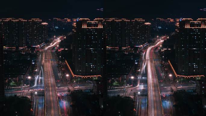 温州雪山隧道夜间延时竖屏