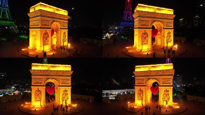 凯旋门夜景