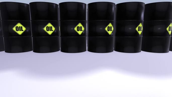油桶循环视频石油原油动画特效