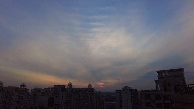 落日余晖夕阳落日黄昏太阳城市夕阳夕阳晚霞