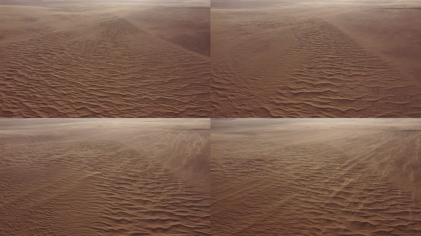沙尘暴扬沙素材沙漠荒地刮风 极限环境