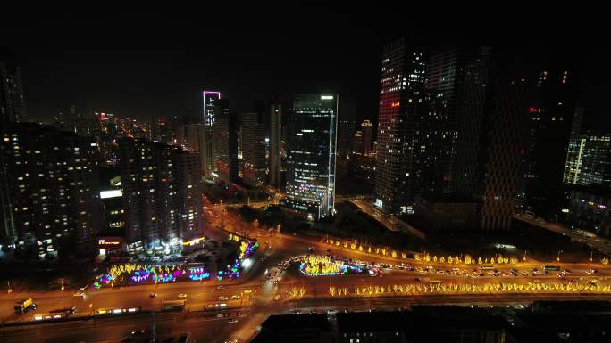 绿城大连深蓝国际夜景