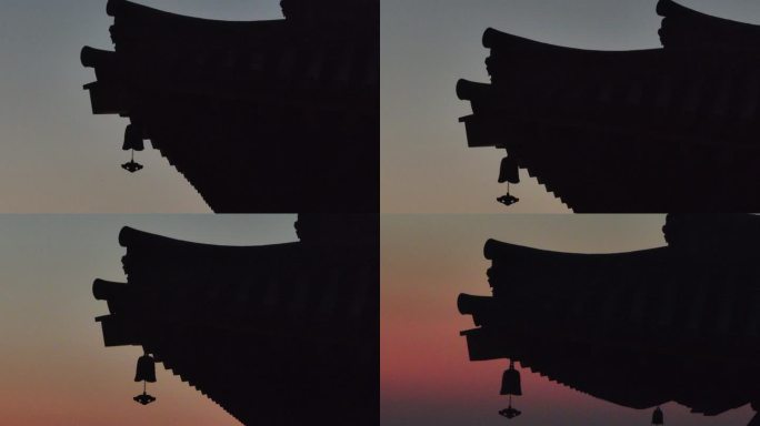 4K原素材-航拍上海上海宝山寺