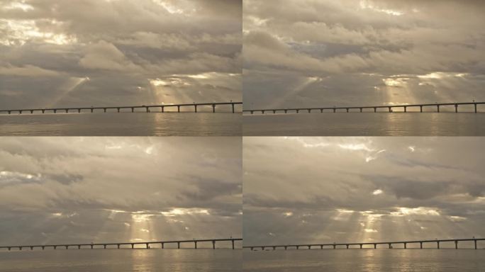 港珠澳大桥/云隙光/耶稣光/丁达尔/珠海