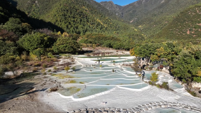 白水台景区航拍4k