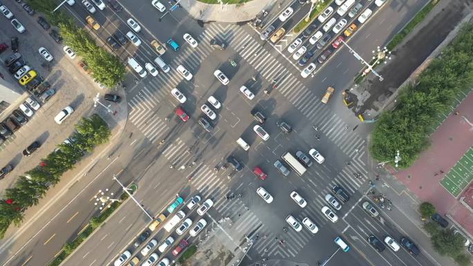 车流  延时 汽车 马路  路灯