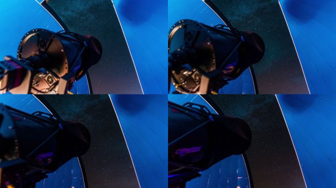 阿里天文台射电望远镜星空