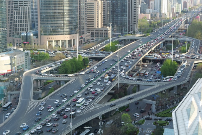 北京城市交通国贸桥