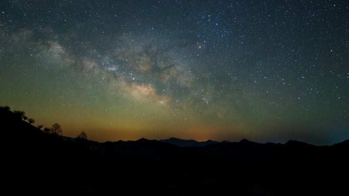 【4K】安徽黄山歙县星空银河延时