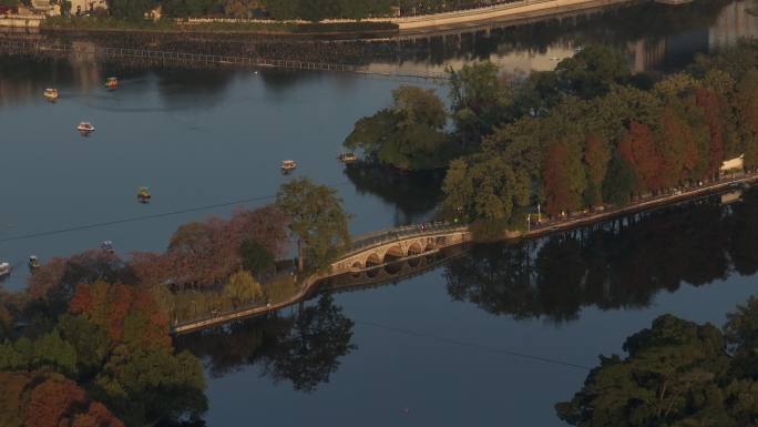 广州东山湖公园全貌