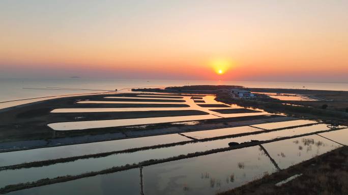 巢湖湿地落日余晖