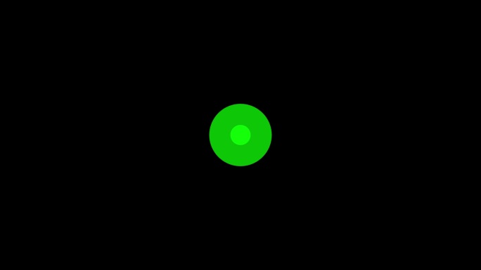 绿色光点光圈扩散冲击波-带通道2