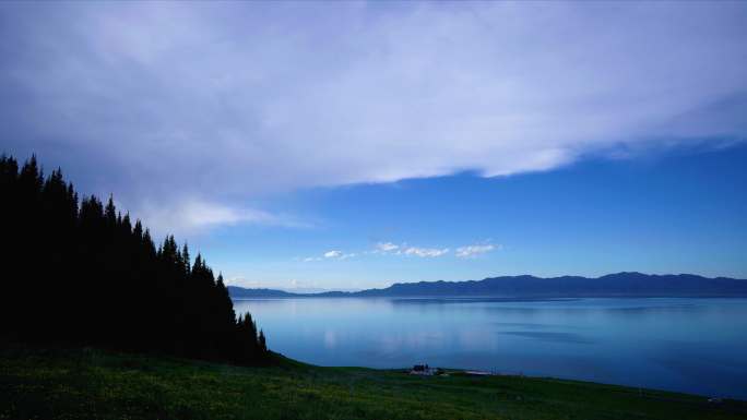 新疆赛里木湖延时风光