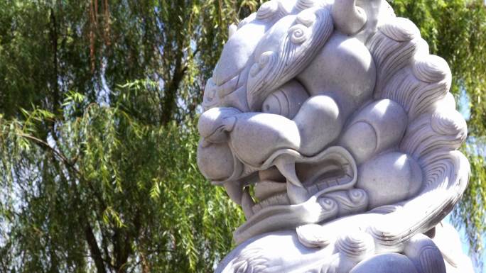 中国狮子石头狮子狮子石像