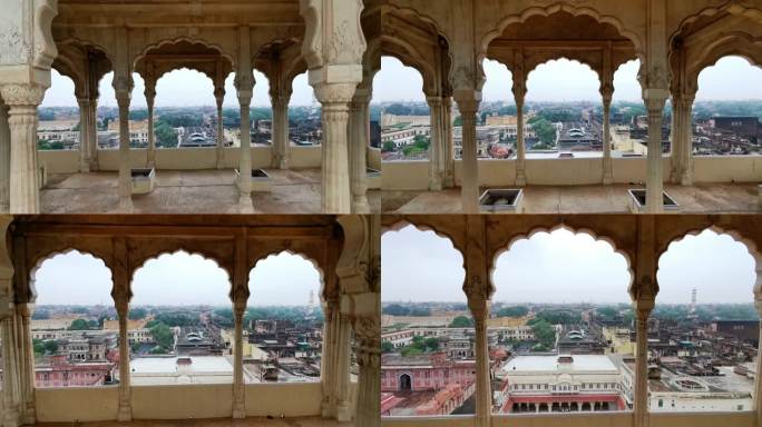 印度斋浦尔市的Hawa Mahal宫殿或风之宫。