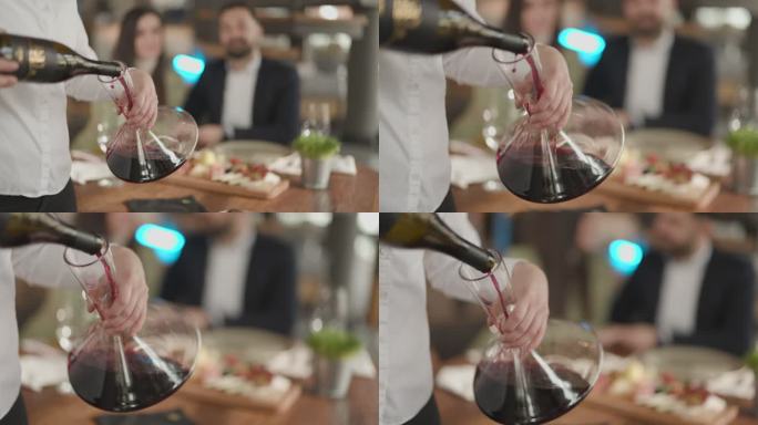 倾析葡萄酒倒葡萄酒红酒视频通用素材