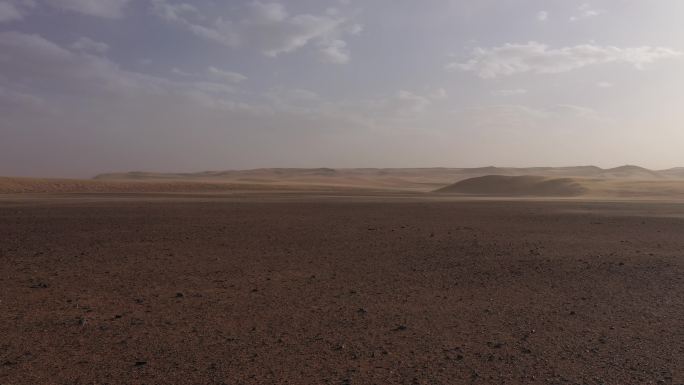 风沙沙尘扬沙实拍防沙治沙 环境治理抗旱