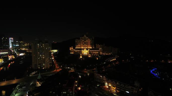 大连一方城堡夜景