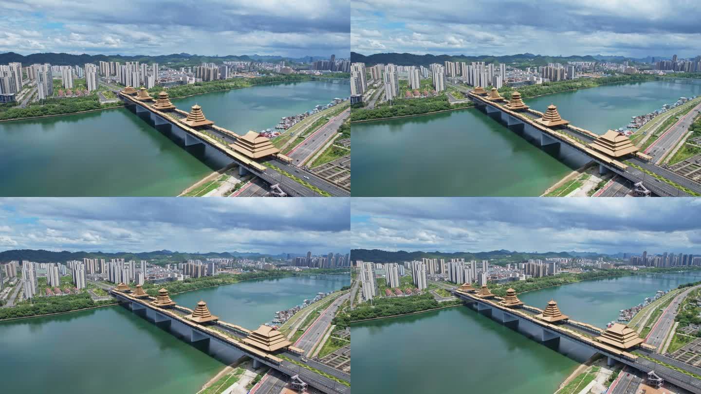 柳州凤凰岭大桥航拍