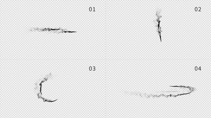四款水墨出字效果视频素材