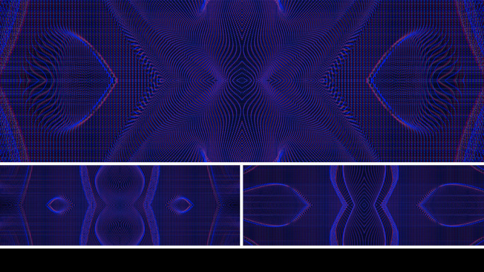 【宽屏时尚背景】紫光赛博朋克立体曲线矩阵