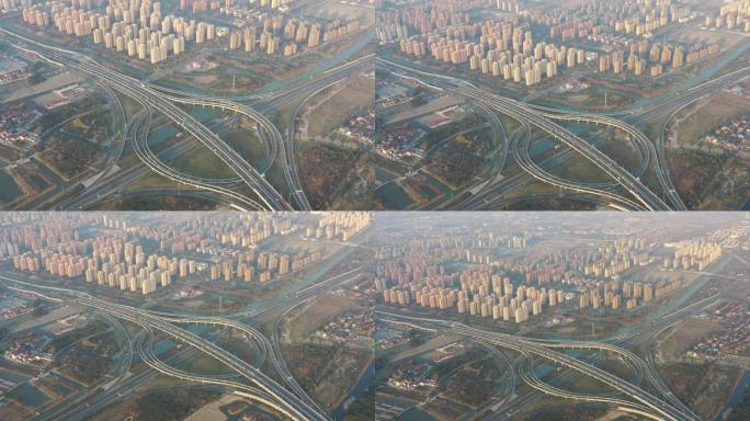 4K原素材-上海绕城高速、沪崇高速公路