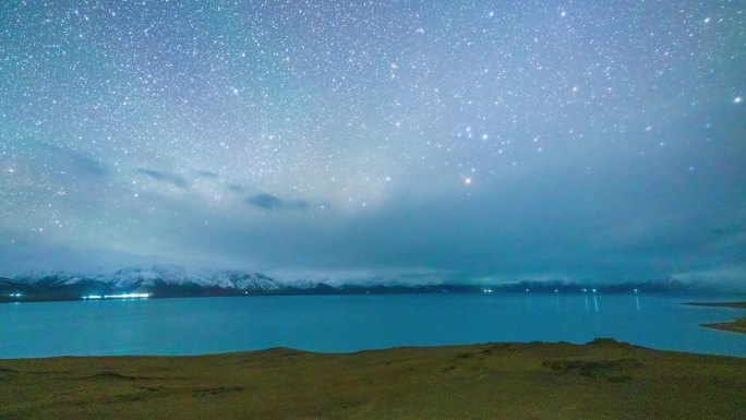 当惹雍错 日转星空转日出