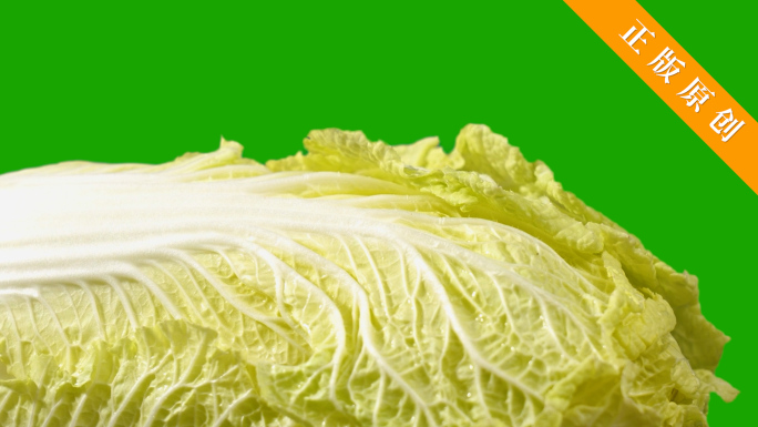 白菜绿幕抠绿白绿背景视频素材