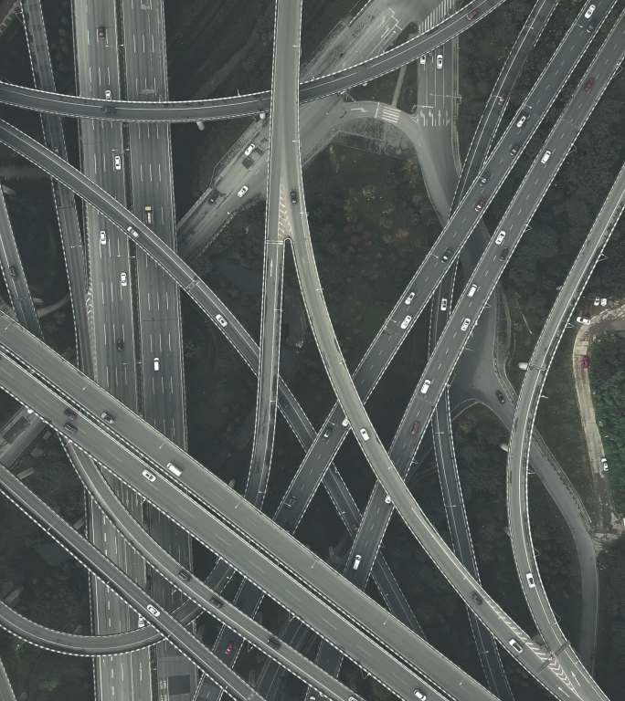 天桥鸟瞰图鸟瞰城市立交复杂立交桥复杂城市