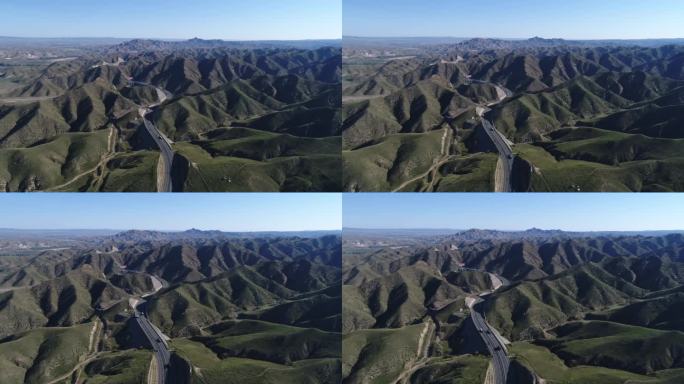 大青山 高速公路 山峰   道路 高山