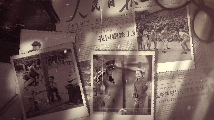 【无插件】老照片怀旧，毕业等通用AE模板