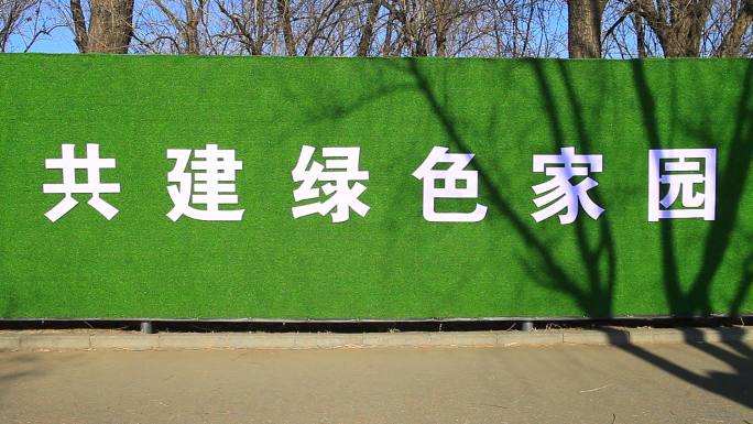 城市文明建设共建绿色家园宣传标语