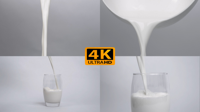 牛奶视频素材 4K
