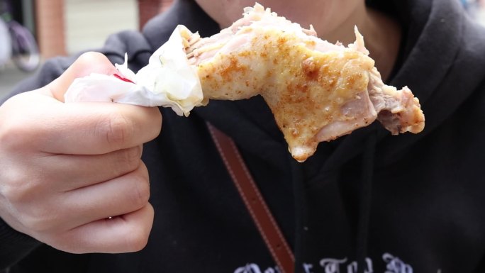 福建漳州小吃盐焗鸡腿蒸鸡腿盐焗手枪腿