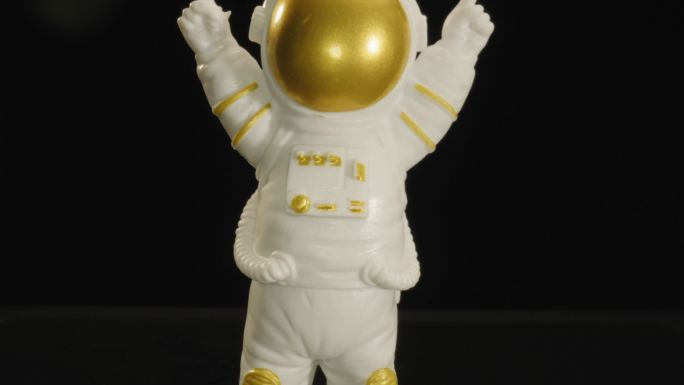 国产玩具摆件宇航员造型橡胶小人实物展示