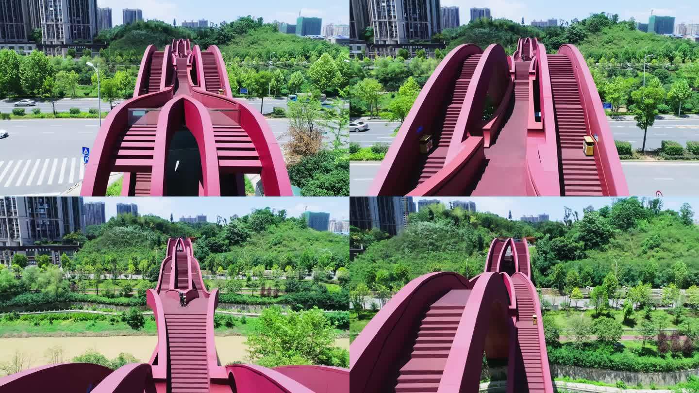 长沙梅溪湖中国结步行桥7