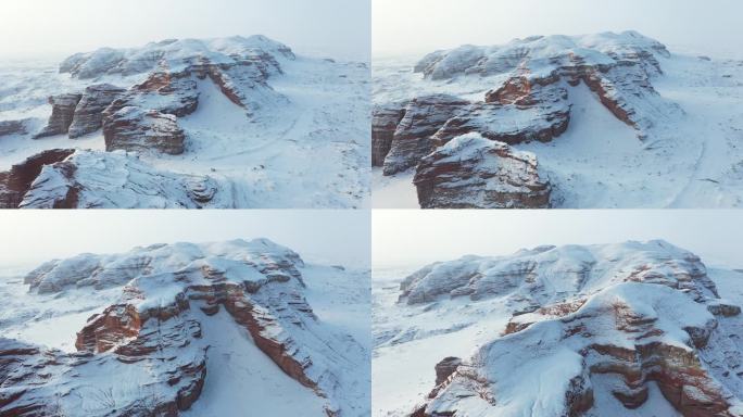 魔鬼城雪景