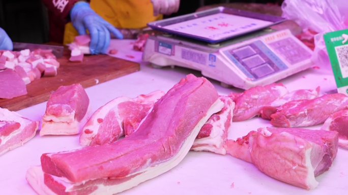 猪肉里脊肉 菜市场 农贸市场 大肉