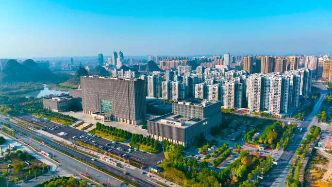 桂林城市宣传片，桂林市政府航拍