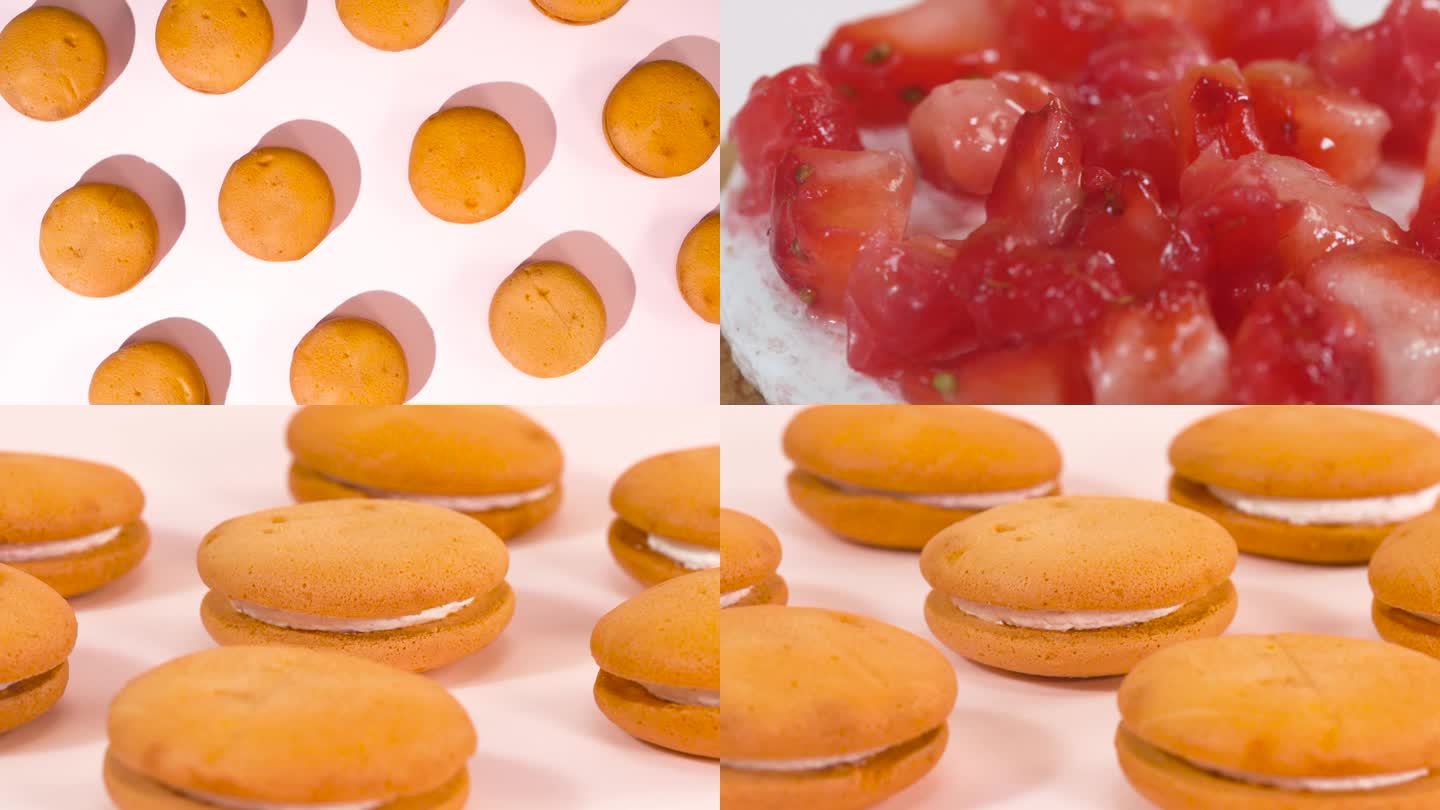 饼干空镜 饼干产品拍摄 水果饼干
