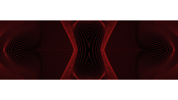 【宽屏时尚背景】黑红抽象线条唯美曲线图形