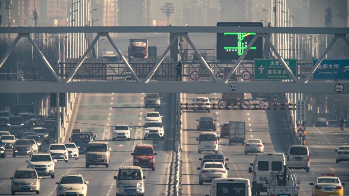 超长焦道路交通状况延时摄影