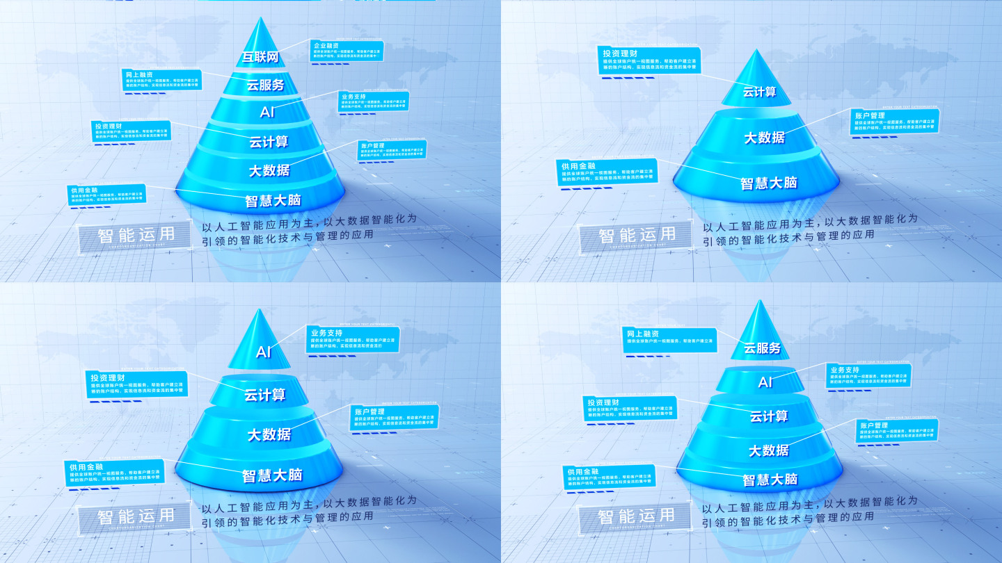 【3-6类】商务层级金字塔AE模板
