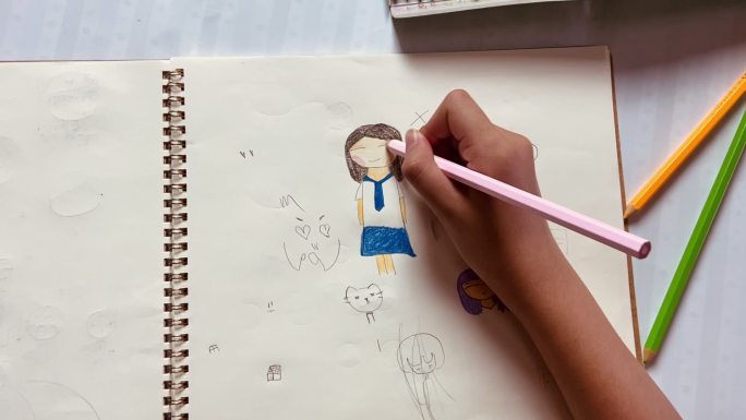 儿童绘图孩子画画